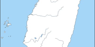 Карта Тайваню контур