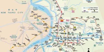 Тайвань станція метро карта