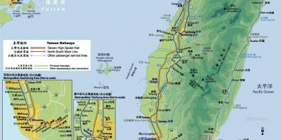 Залізничний вокзал карті Тайвань
